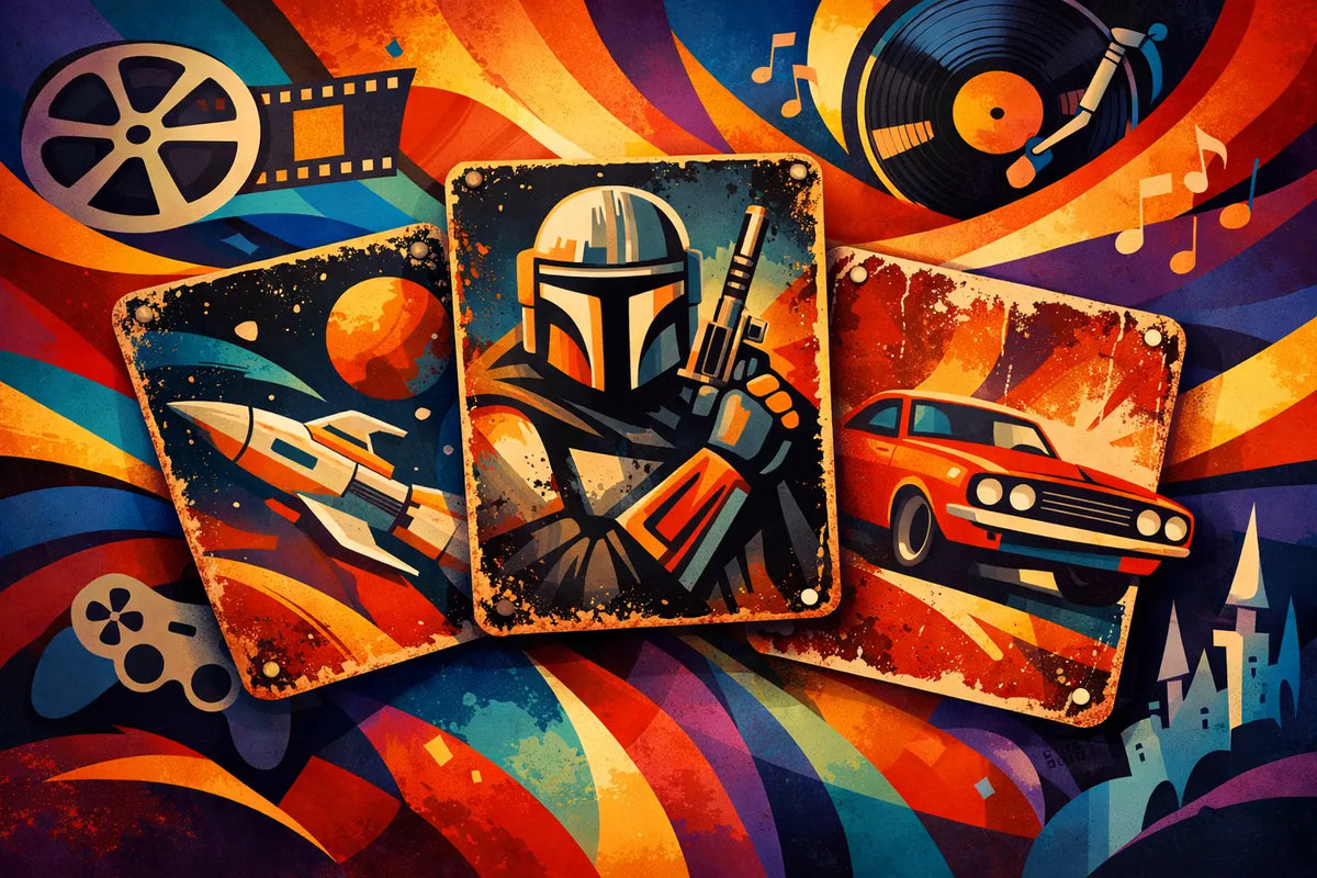 Vintage Metal Signs Decor That Shows Your Fandom