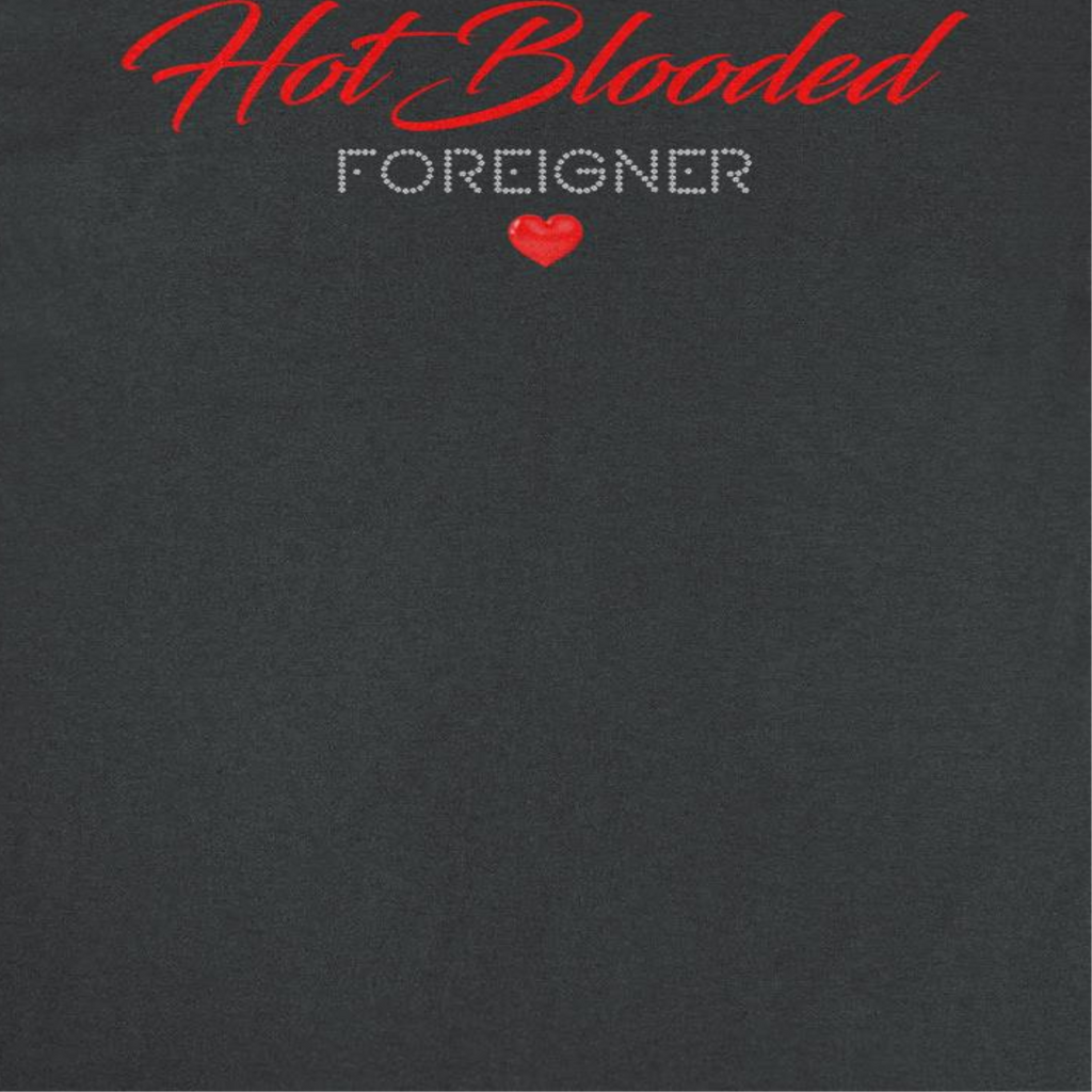 Foreigner Hot Blooded Black T-Shirt