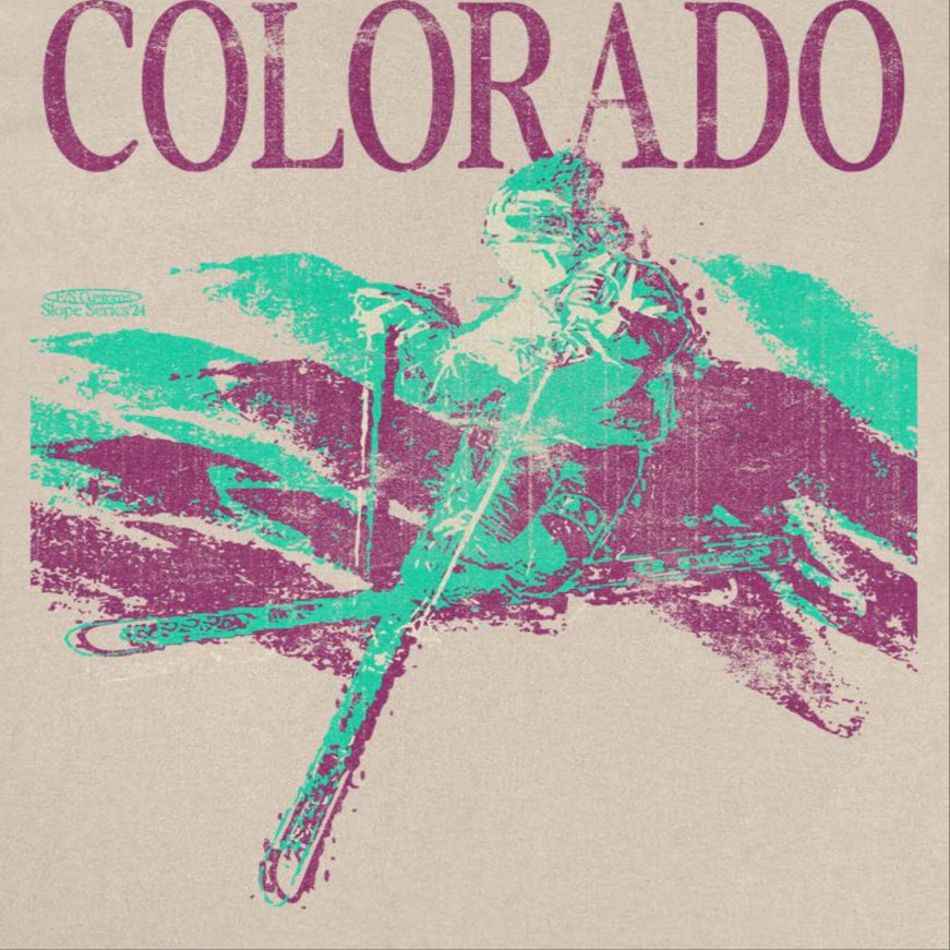 Skiing & Snowboarding Colorado Tan T-Shirt
