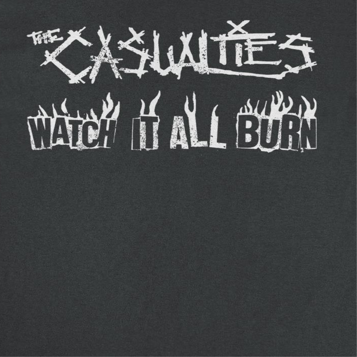 The Casualities All Out War Back Black T-Shirt