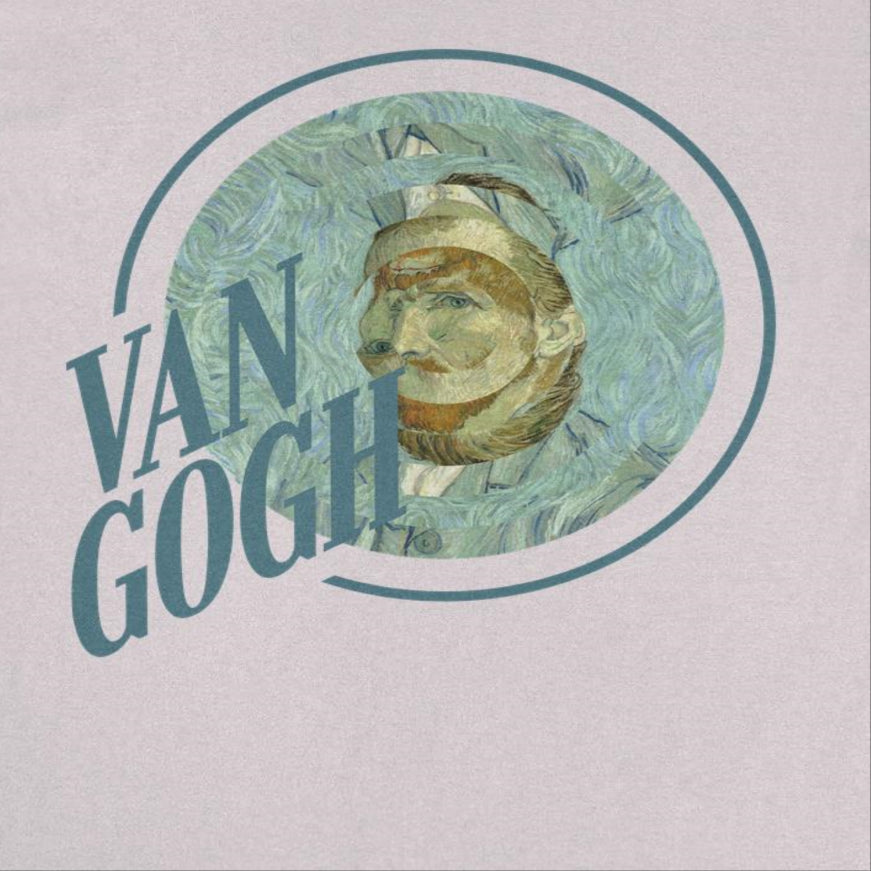 Classic Paintings Van Gogh Portrait Ice Grey T-Shirt