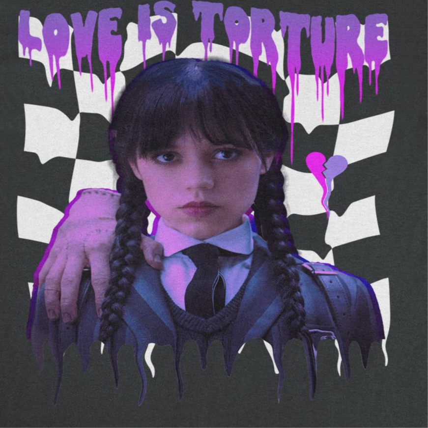 Wednesday Torture Drip Black T-Shirt
