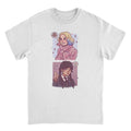 Wednesday Ghouls Stacked White T-Shirt