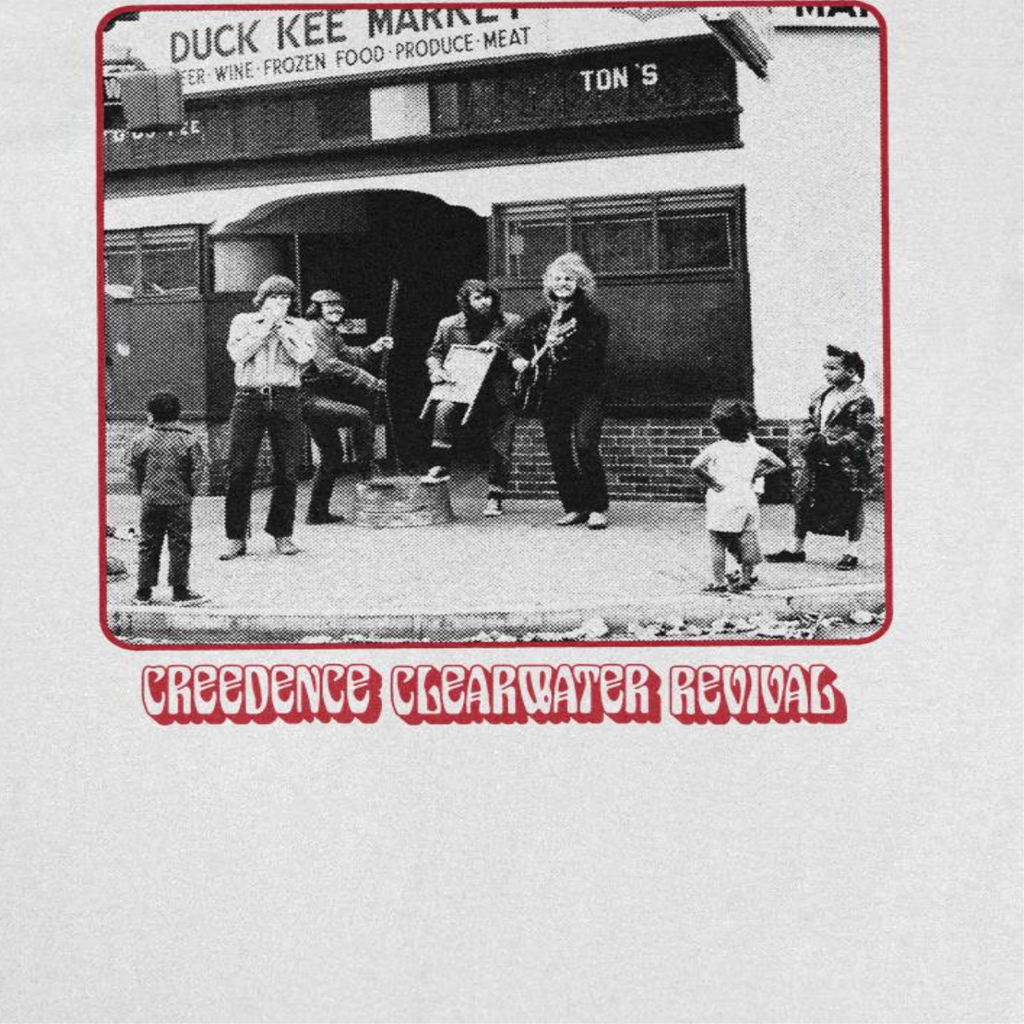 Creedence Clearwater Revival CCR Market Band Photo White T-Shirt