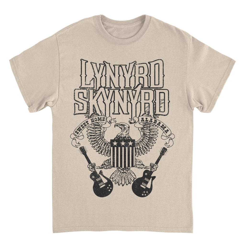 Lynyrd Skynyrd Black Letters Sand T-Shirt