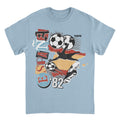 Toffs Retro Soccer Futbol Espana Light Blue T-Shirt