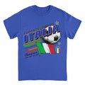 Toffs Retro Soccer Futbol Copa Del Mundo Italia Royal T-Shirt