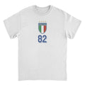 Toffs Retro Soccer Futbol Italia Logo White T-Shirt