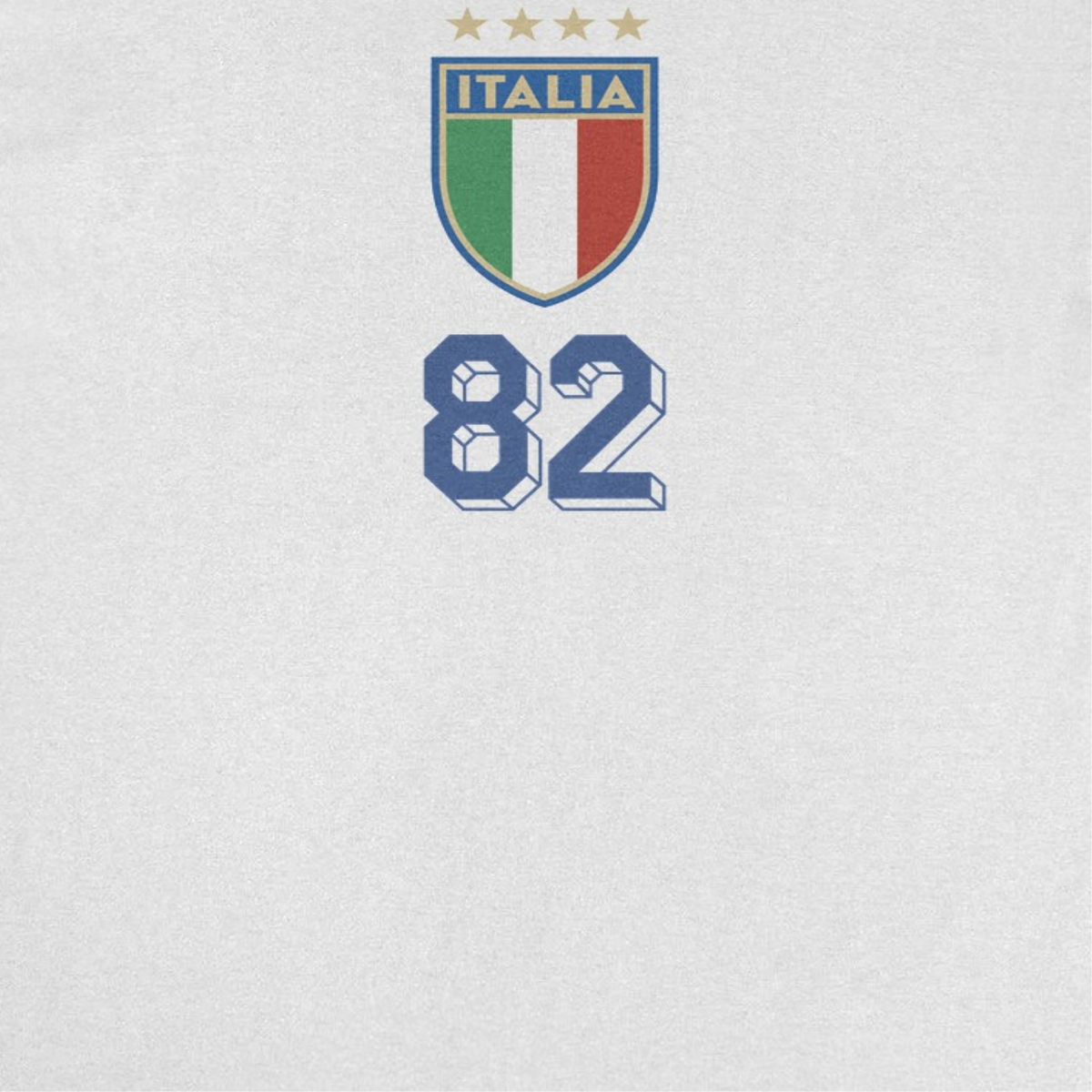 Toffs Retro Soccer Futbol Italia Logo White T-Shirt