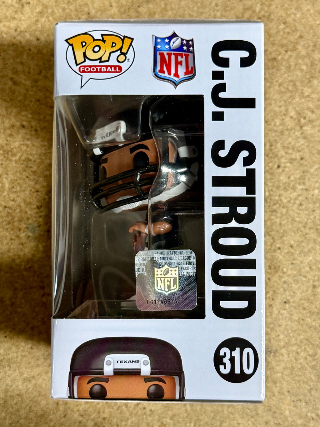 Funko Pop! Football C.J. Stroud #310 NFL Houston Texans 2025 Rookie Of Year 2023