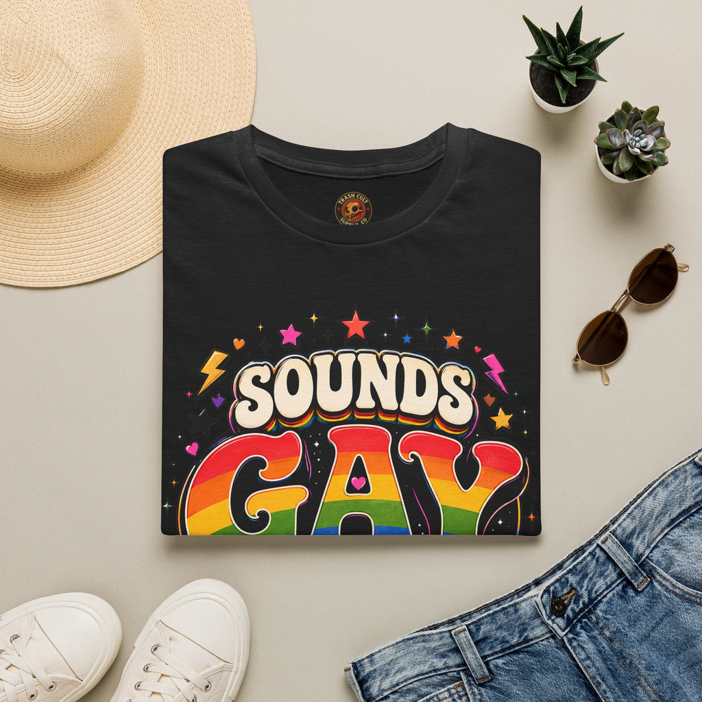 Sounds Gay T‑Shirt — Rainbow Retro "Sounds Gay I'm In" Pride Tee