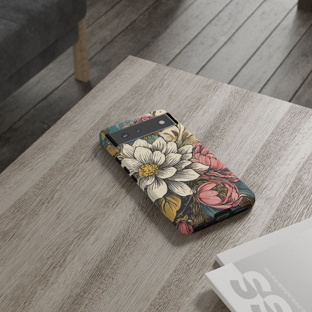 Beautiful White Floral Tough Case