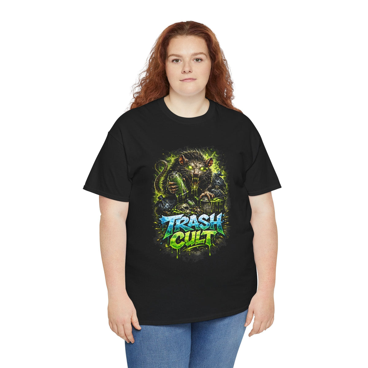 Trash Cult Graphic Tee — Neon Monster Streetwear T-Shirt