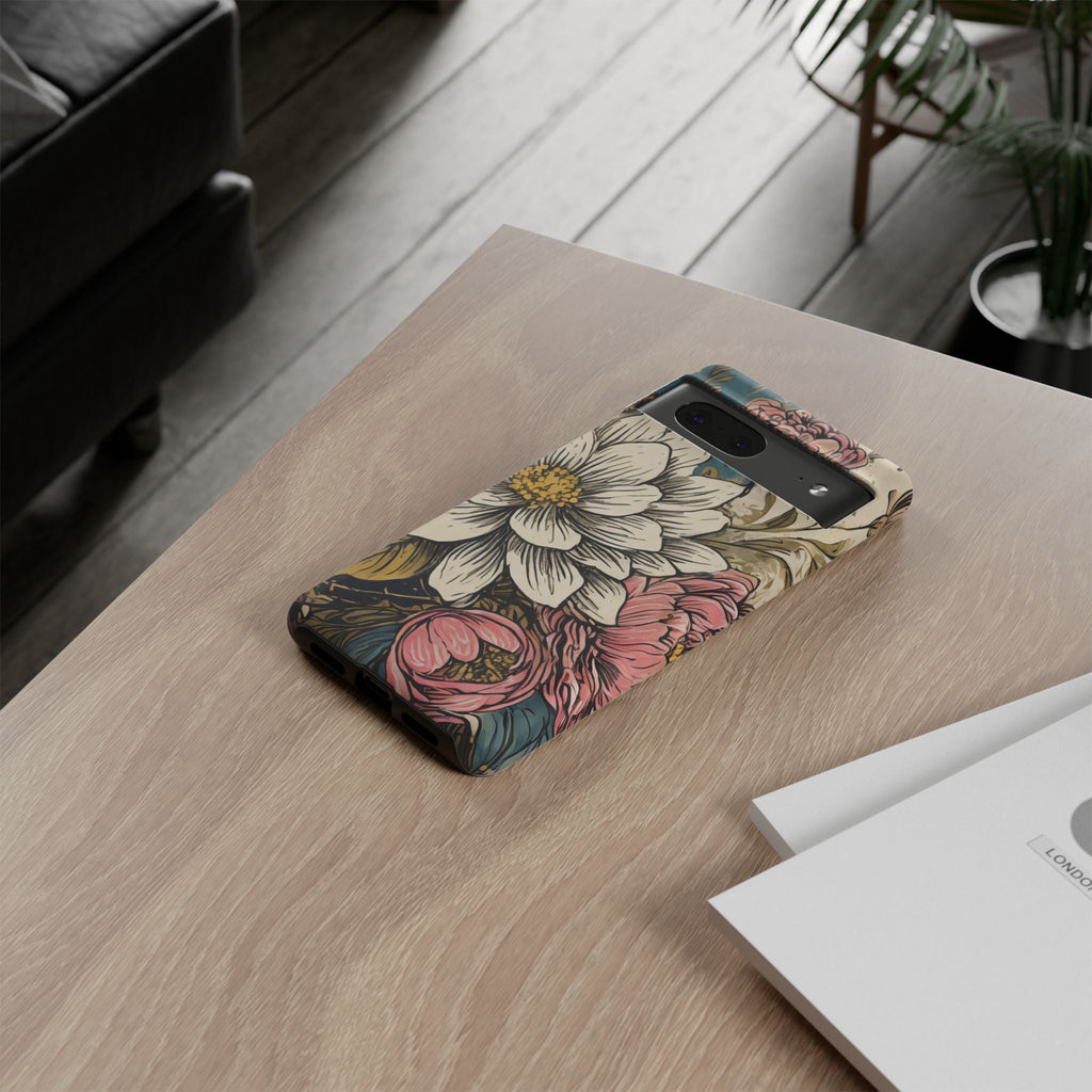 Beautiful White Floral Tough Case