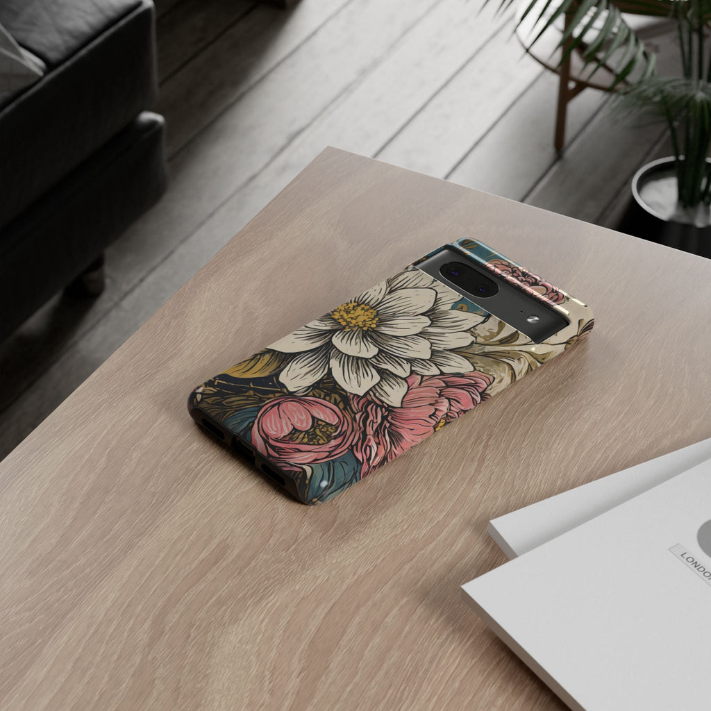 Beautiful White Floral Tough Case