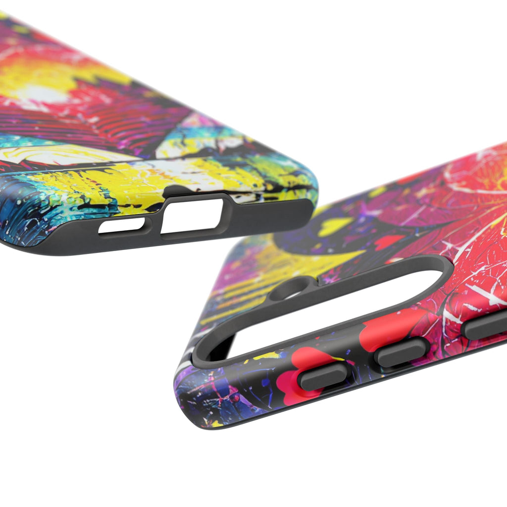 Vibrant Heart Sunset Tough Phone Case