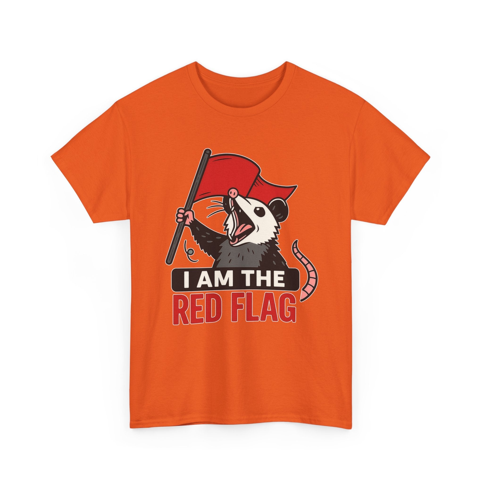 T-Shirt — "I Am The Red Flag" Possum Graphic Tee
