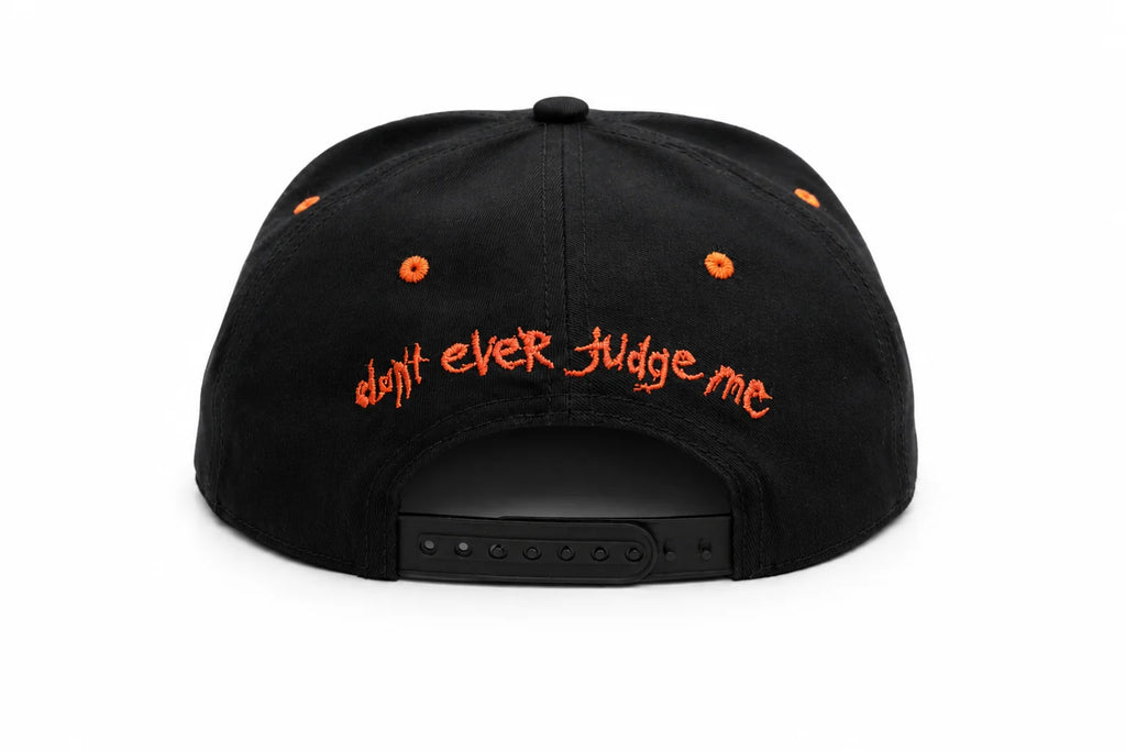 Slipknot Snapback 3D/Flat Embroidery Sublimated Underbill Bill Black/Red 6 Panel Flatbill Cap
