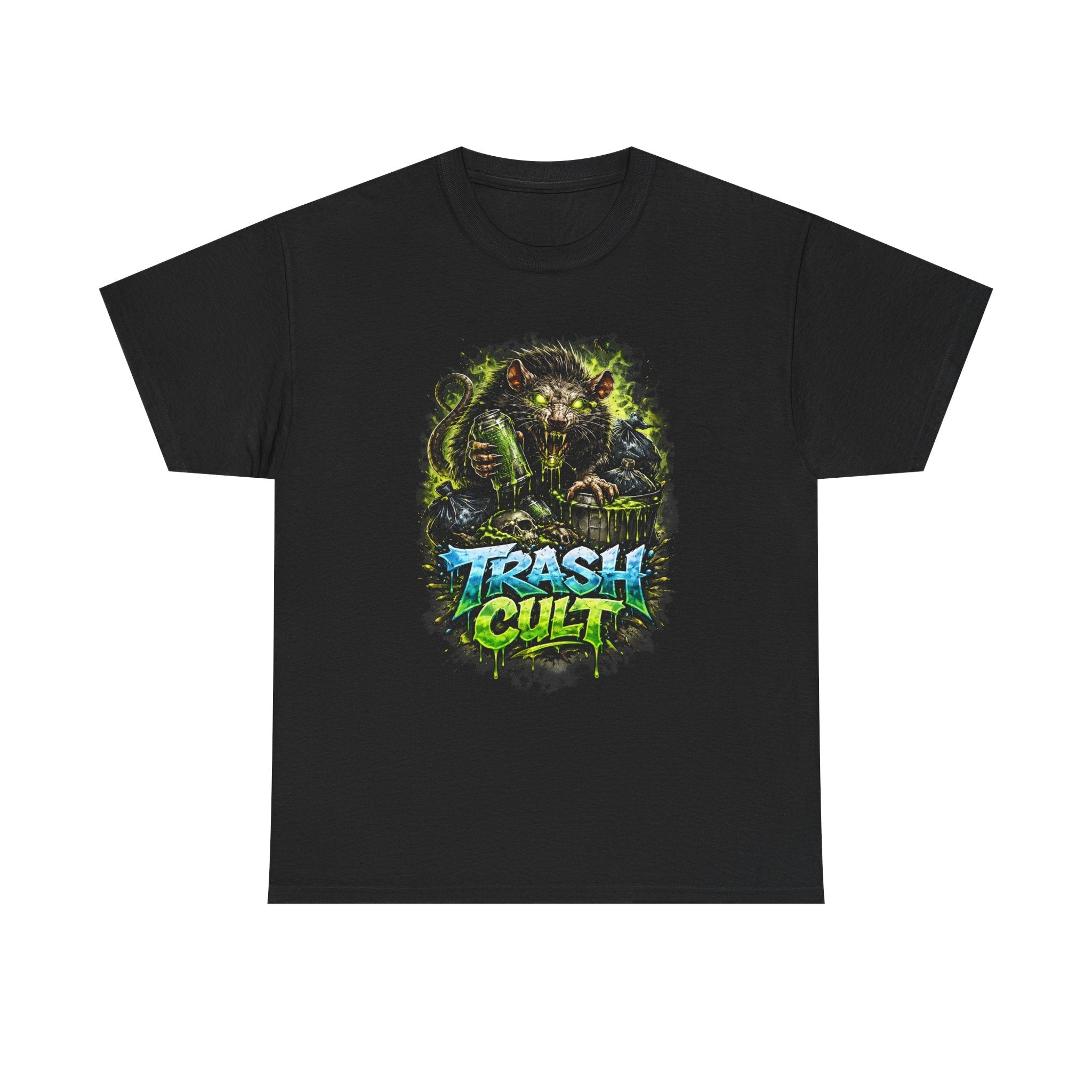 Trash Cult Graphic Tee — Neon Monster Streetwear T-Shirt