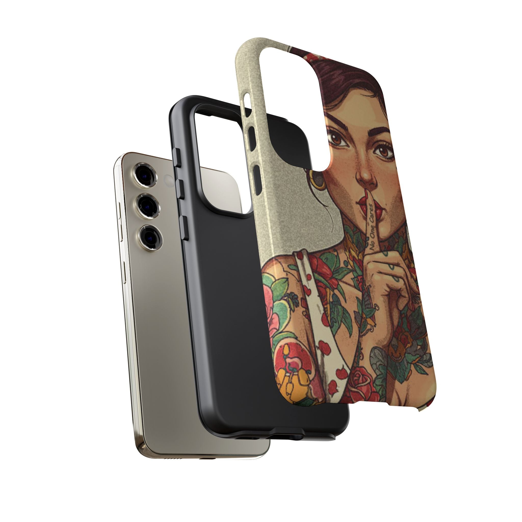 Shh No One Cares Tough Phone Case