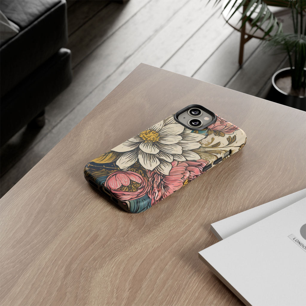 Beautiful White Floral Tough Case