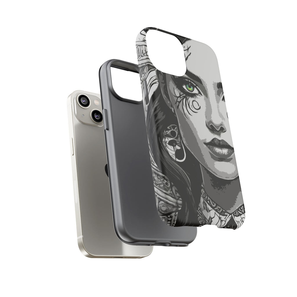 Green Eyed Devilish Beauty Tough Phone Case