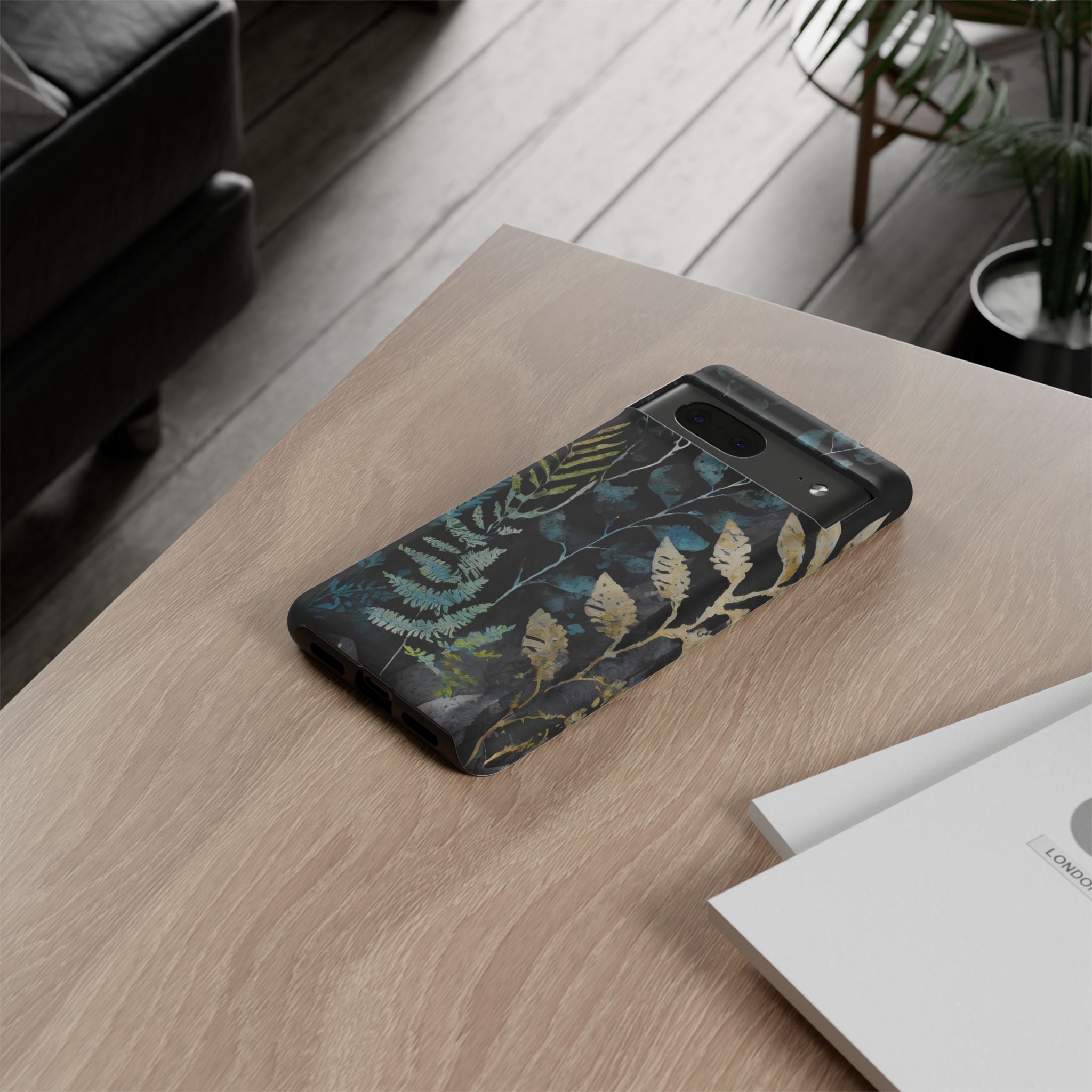 Dark Floral Tough Phone Case
