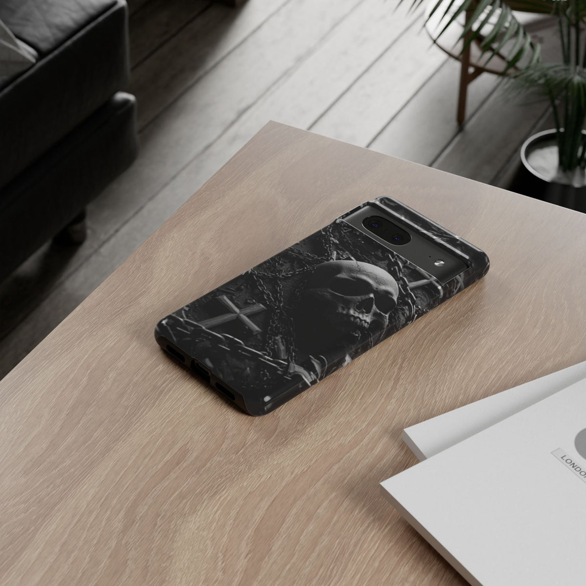 Gothic Skull Tough Phone Case