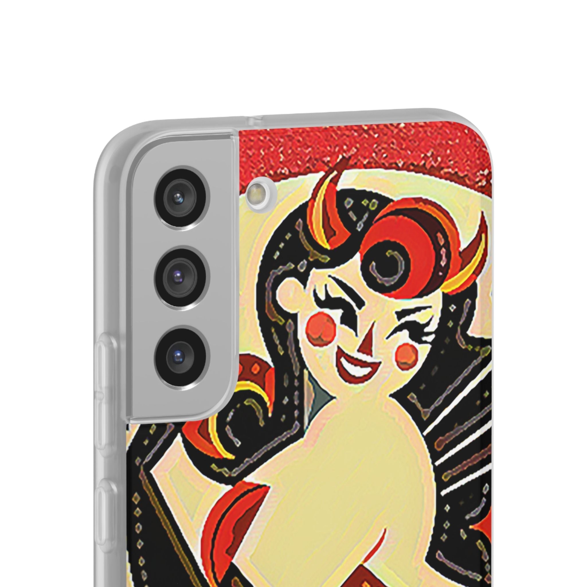 Red & Black Female Devil Flexi Phone Case