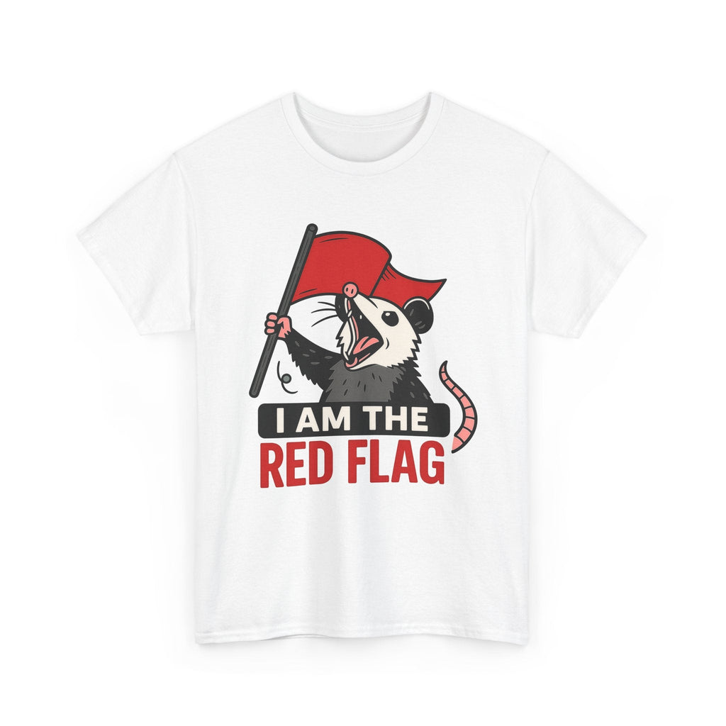 T-Shirt — "I Am The Red Flag" Possum Graphic Tee