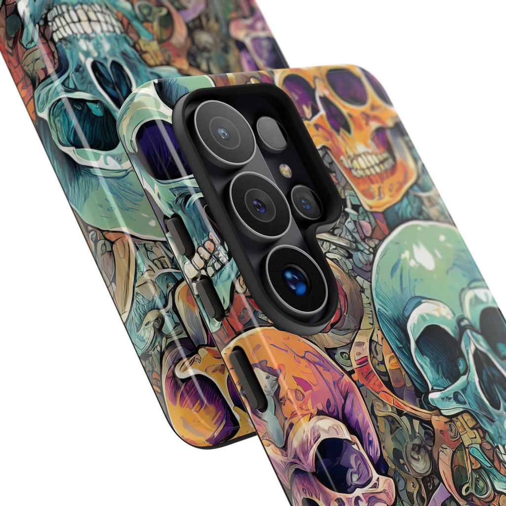 Artistic Skull Collage Tough Phone Case