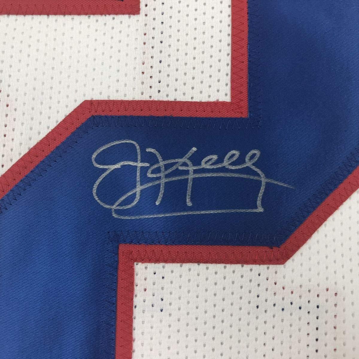 Autographed/Signed Jim Kelly Buffalo White Football Jersey JSA COA