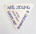 Neil Young Europe Tour 1987 After Show Only Backstage Pass OTTO