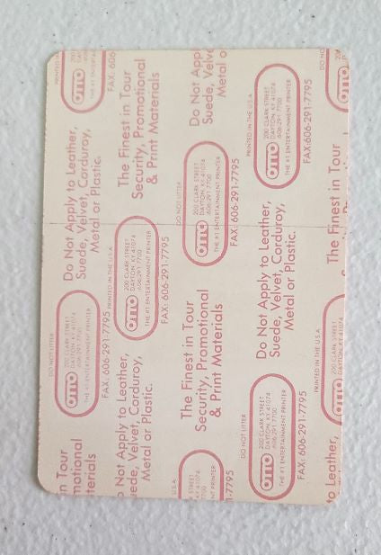 Cheap Trick on Tour 2000 VHP Backstage Pass OTTO