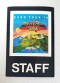 Boston Euro Tour 1979 Vinyl Backstage Pass