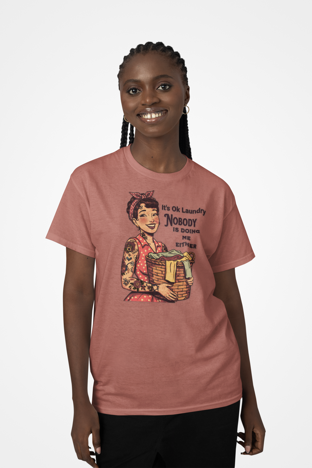 Vintage Laundry Humor Graphic Tee