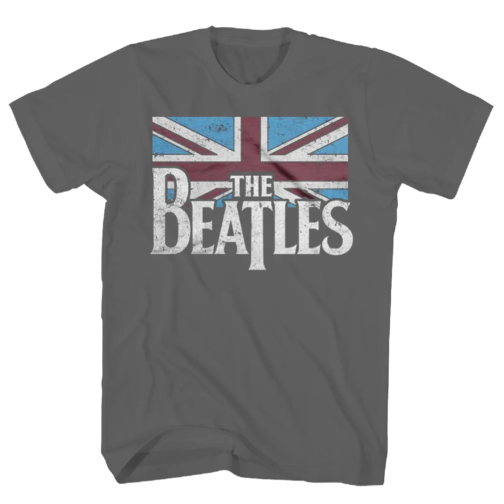 The Beatles Classic Distressed Logo T-Shirt | Officially Licensed The Beatles Merchandise