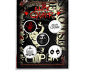 Alice Cooper Button Mini Badge Pack Eyes..Schools Out