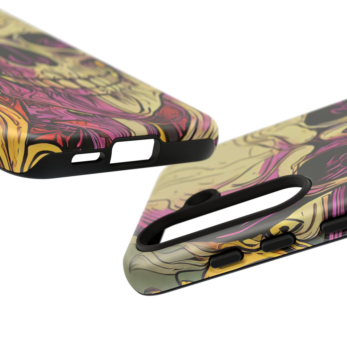 Abstract Purple Skull Tough Phone Case