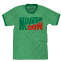 Vintage Mt Dew Ringer T-Shirt - Green