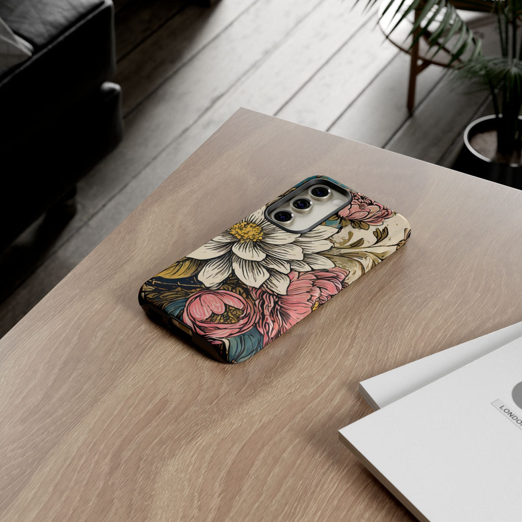 Beautiful White Floral Tough Case