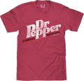 Tee Luv x Comfort Colors Distressed Dr Pepper Logo T-Shirt - Brick Red
