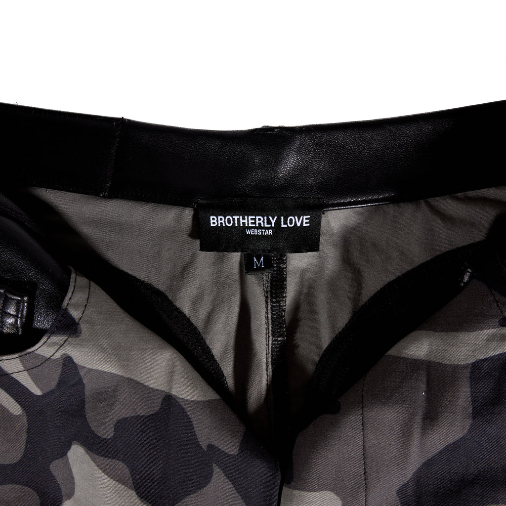 BL MUDCAMO FLARED LEATHER PANT
