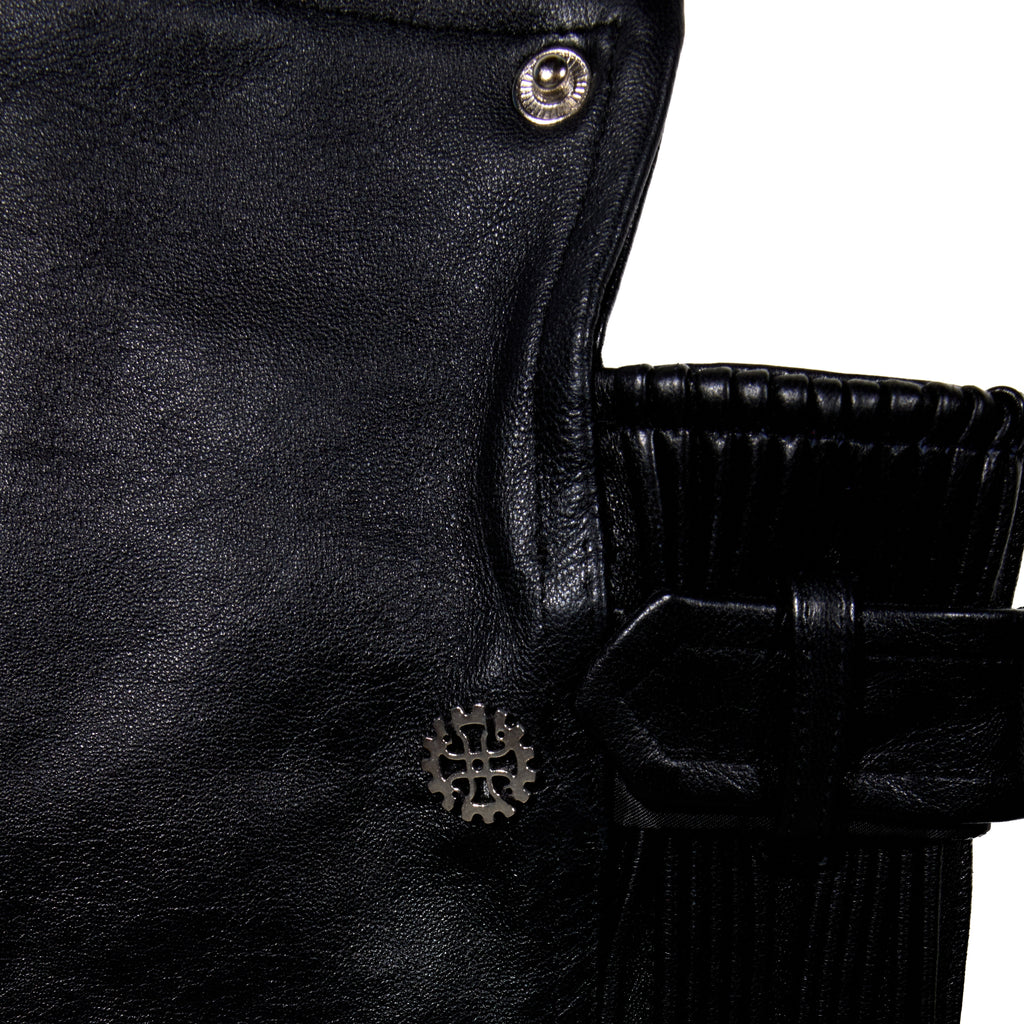 BL MAGIE LEATHER PADDED JACKET W/ SOFTENED DETACHABLE GLOVES