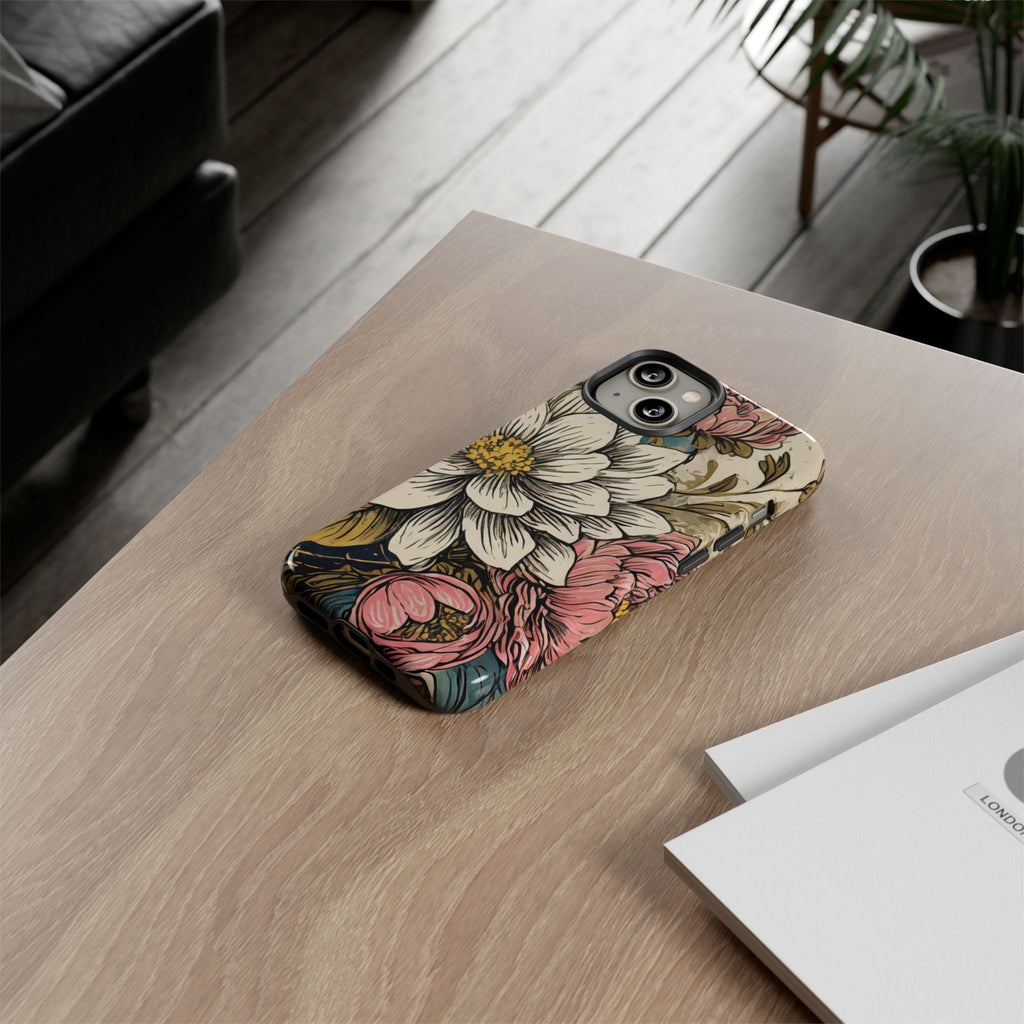 Beautiful White Floral Tough Case