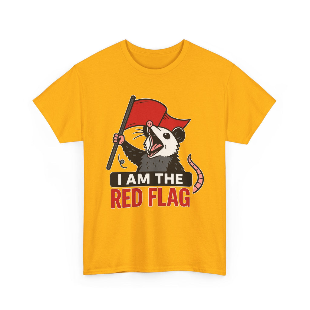 T-Shirt — "I Am The Red Flag" Possum Graphic Tee