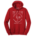 Sriracha Hot Chili Sauce Rooster Logo Hooded Sweatshirt - Red