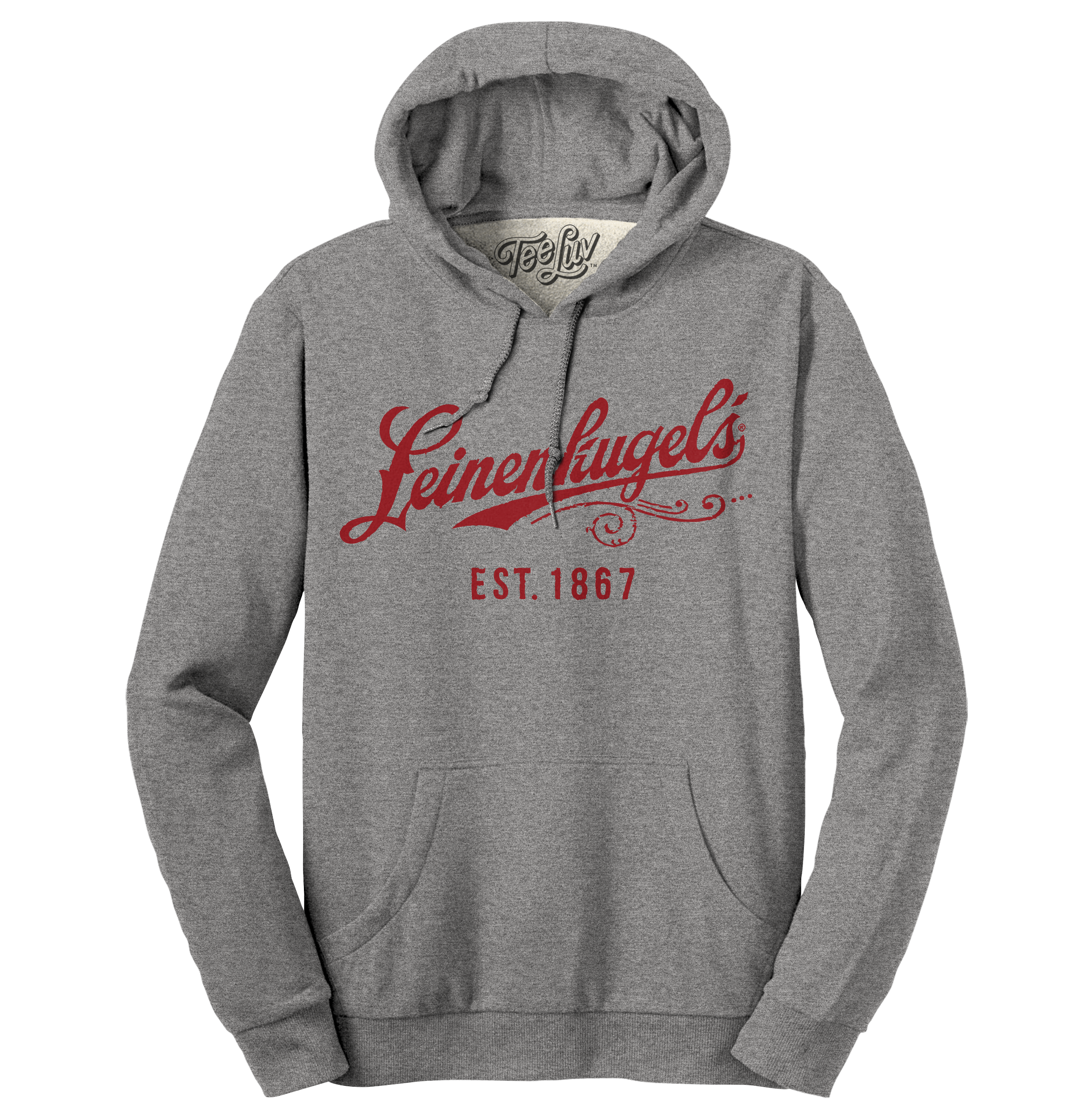 Leinenkugel's Beer Logo Pullover Hooded Sweatshirt - Gray