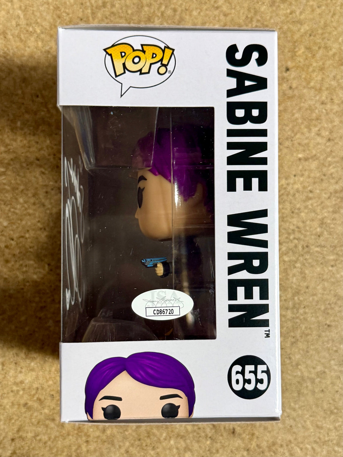 Natasha Liu Bordizzo Signed Star Wars Sabine Wren Funko Pop! #655 With JSA COA