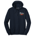 Coors Banquet Beer Double Sided Graphic Hooded Sweatshirt - Navy Blue